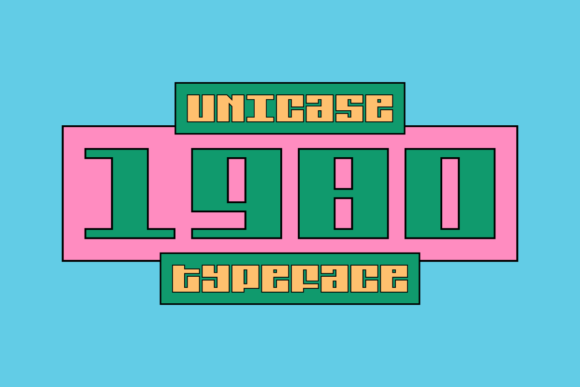 1980 Unicase Font for Handmade Creations