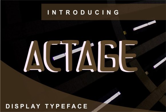Actage: A Modern Display Font for Web Design