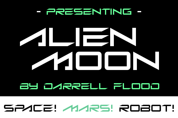 Alien Moon Font for Handmade Creations