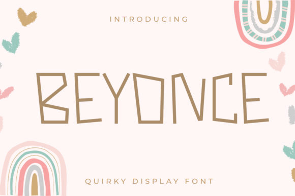Beyonce Display Font for Editorial Design