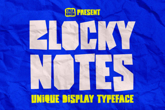 Blocky Notes: A Bold Display Font for Editorial Design