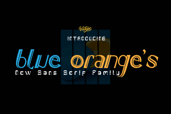 Blue Orange’s – A Modern Display Font for Creative Projects