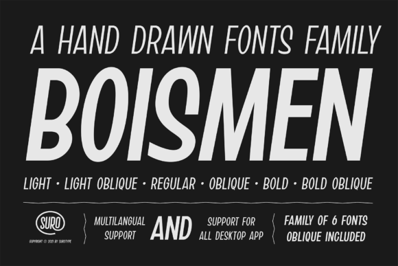 Boismen: A Bold Display Font for Branding Projects