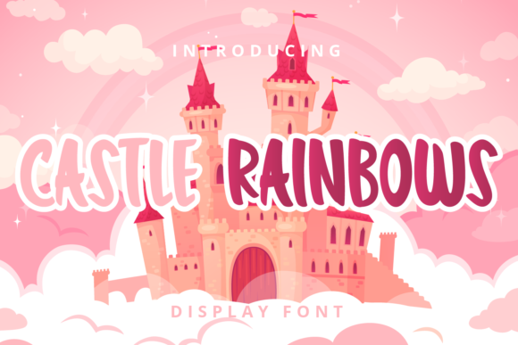 Castle Rainbows Font for Handmade and Commercial Projects