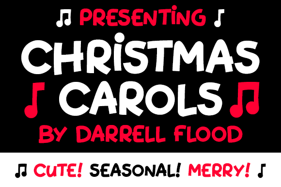 Christmas Carols Font for Business Branding