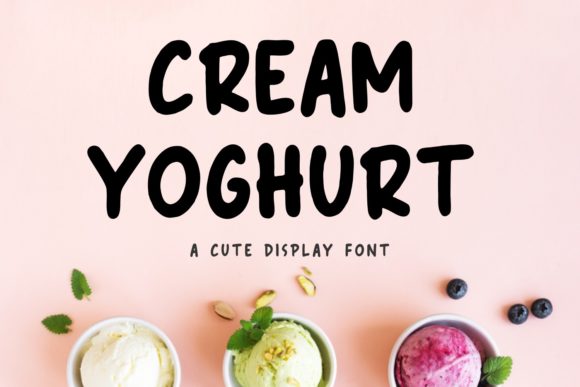 Cream Yoghurt Font for Polished Branding