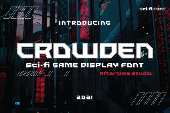 Crowden Display Font for Modern Web Design