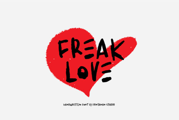 Freak Love Font for Handmade Creations