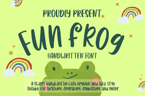 Fun Frog: A Playful Font for Creative Branding Projects