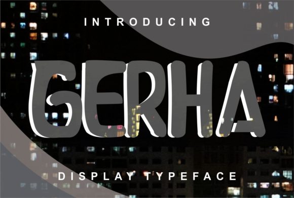 Gerha: A Clean Display Font for Bold Branding