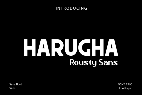 Harugha: A Bold Display Font for Handmade Creations