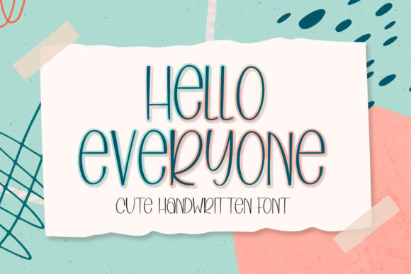 Hello Everyone Font for Handmade Creations