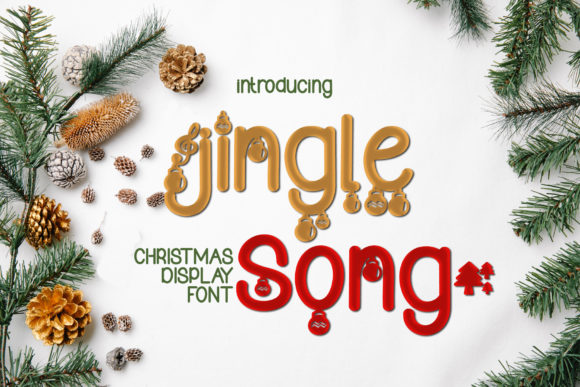 Jingle Song: A Festive Display Font for Web Design