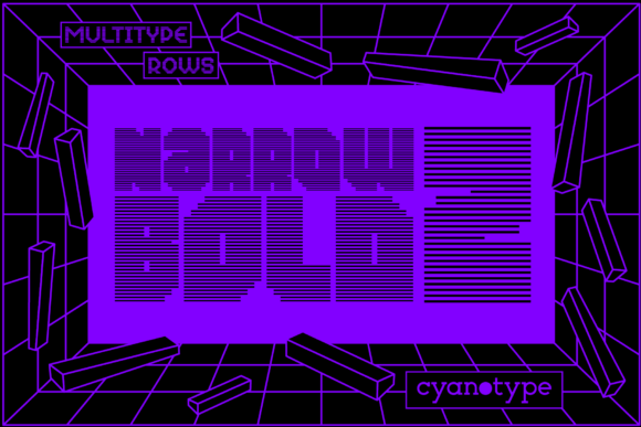 MultiType Rows Narrow Bold 2 for Web Design
