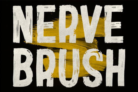 Nerve Brush Font for Bold Web Design