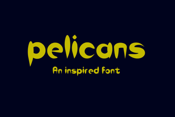 Pelicans Font for Editorial Design