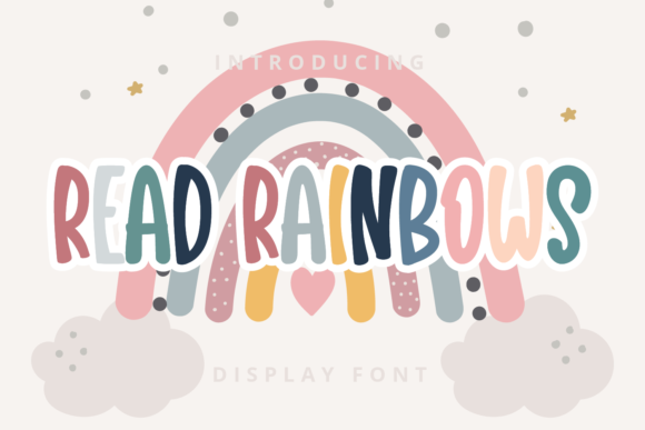 Read Rainbows: A Playful Display Font for Digital Design