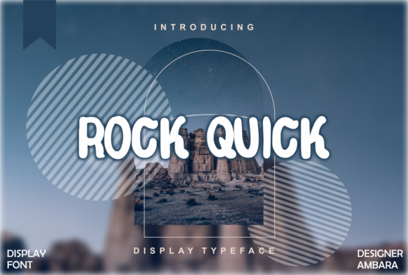 Rock Quick: A Playful Display Font for Creative Branding
