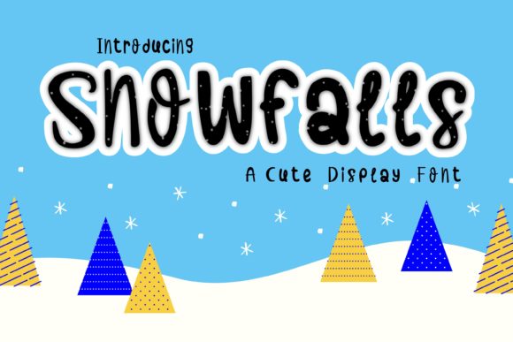 Snowfalls Font for Web Design and Brand Identity