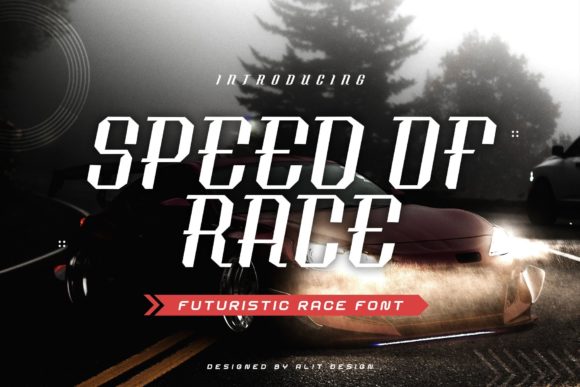 Speed of Race: A Futuristic Font for Bold Branding