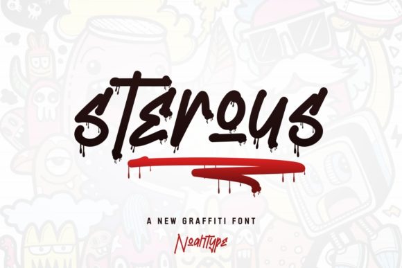 Sterous: A Graffiti-Inspired Display Font for Bold Branding