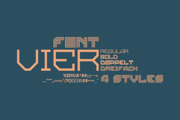 Vier Display Font Review