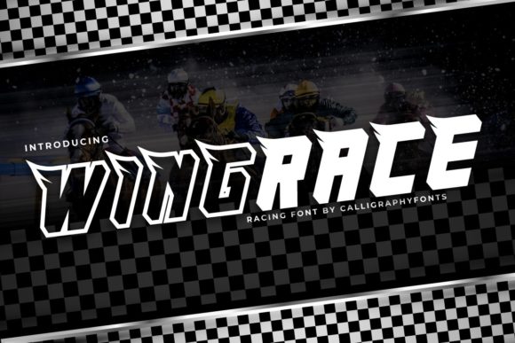 WingRace: A Futuristic Font for Bold Branding