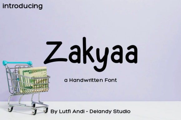 Zakyaa Font for Handmade Creations